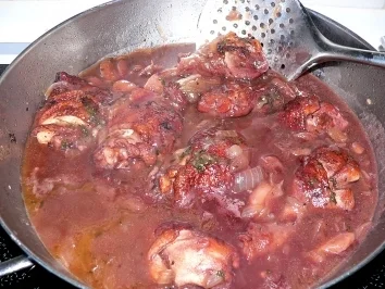 Rotweinhuhn mit Kräuter Fädle-nach Lafers rezept - Rezept - Bild Nr. 4