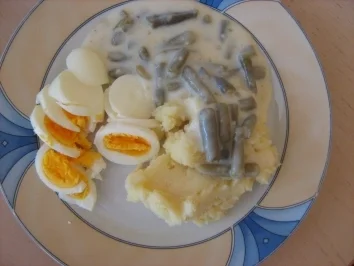 Gestofte Bohnen - Rezept