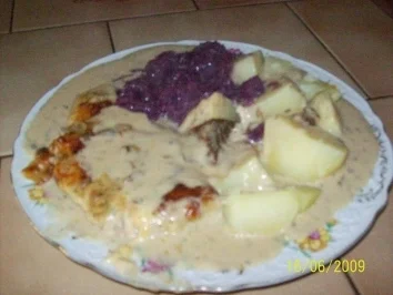 Schweineschnitzel in Pilz - Rahmsauce - Rezept - Bild Nr. 2