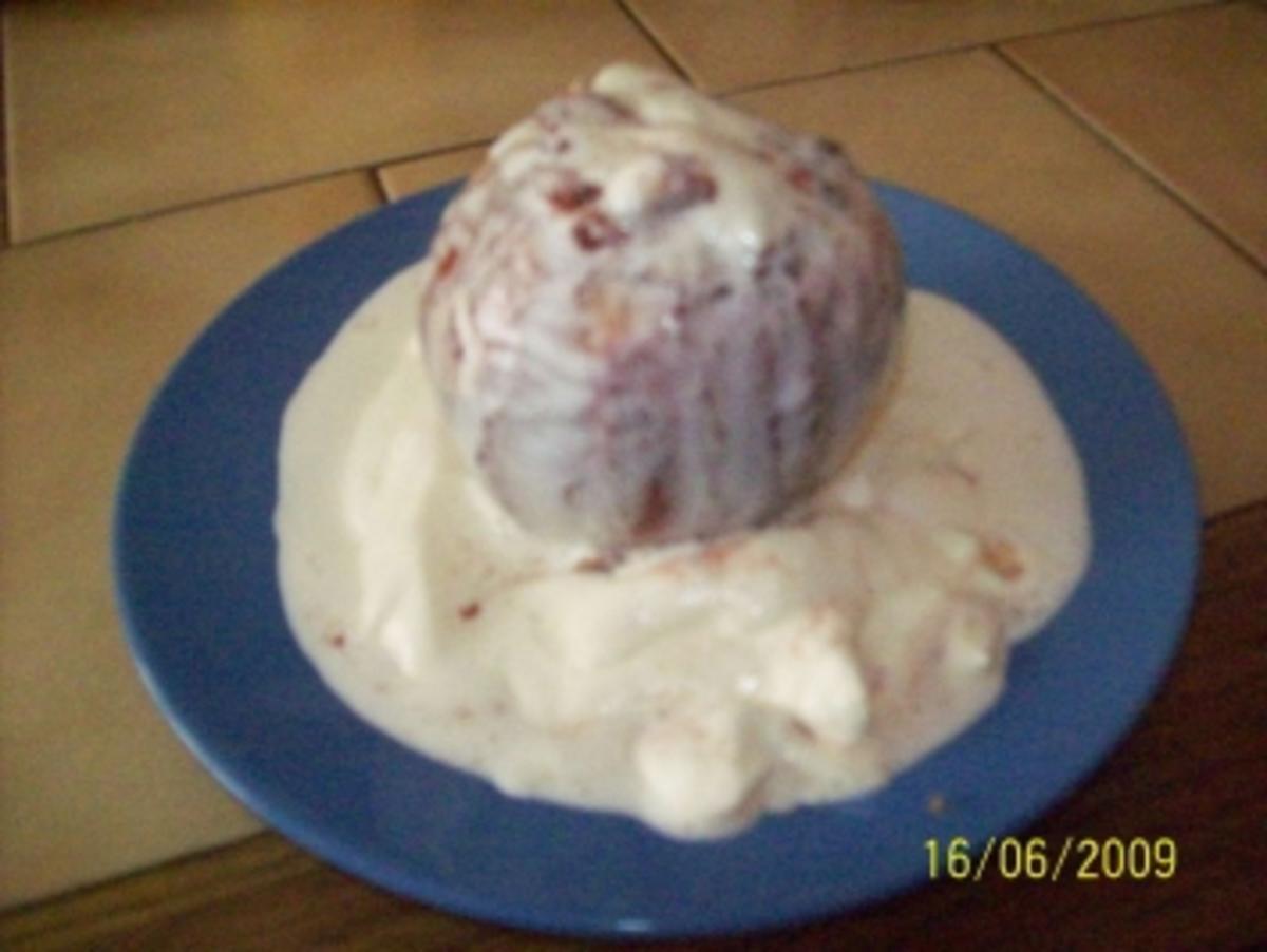 Bratäpfel mit Eissoße - Rezept