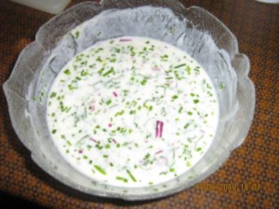 Salatdressing 1 - Joghurt-Kräuter-Dressing - Rezept