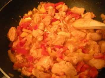 EXOTISCHES- "Mangohuhn mit Rosinen" - Rezept - Bild Nr. 4