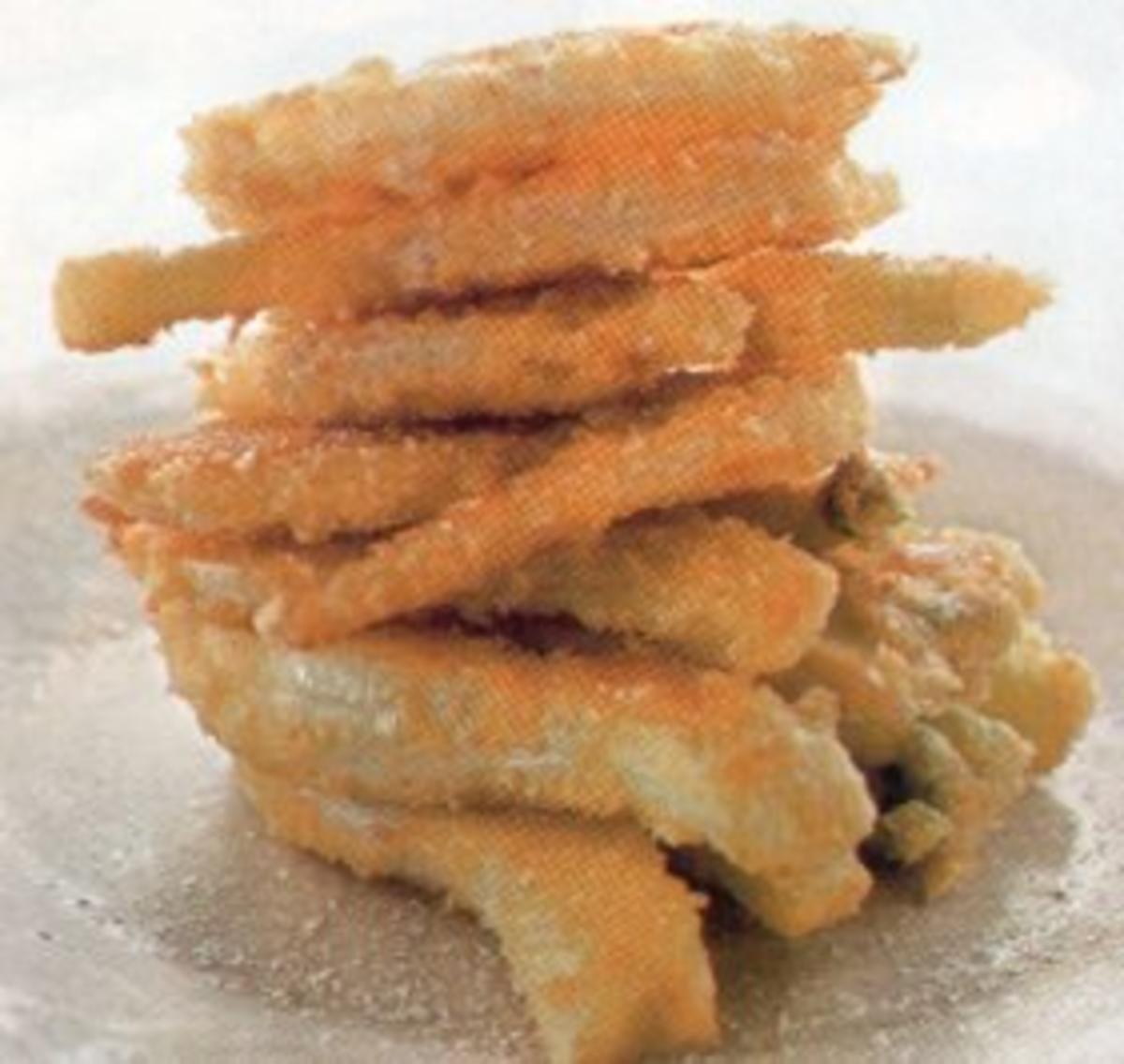 antipasti finocchi fritti al pecorino - Rezept