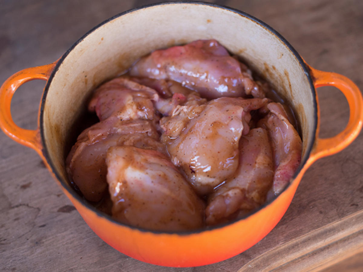 Hähnchenbrustfilet in Honig-Senf-Marinade - Rezept - kochbar.de