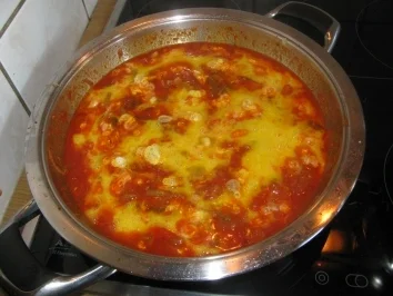Rezept: MENEMEN - EIER ZU FRÜHSTÜCK AUF TÜRKISCHER ART Bild Nr. 4 MENEMEN - EIER ZU FRÜHSTÜCK AUF TÜRKISCHER ART - Rezept - Bild Nr. 4