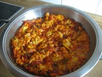 Rezept: MENEMEN - EIER ZU FRÜHSTÜCK AUF TÜRKISCHER ART Bild Nr. 5 MENEMEN - EIER ZU FRÜHSTÜCK AUF TÜRKISCHER ART - Rezept - Bild Nr. 5