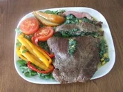 Gefüllte Rindfleischtasche - Rezept