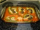 Rezept: Gefüllte Paprika in Tomatensauce Gefüllte Paprika in Tomatensauce - Rezept