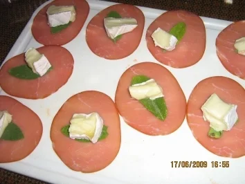 Puten - Schinkenpäckchen - Spieße - Rezept - Bild Nr. 3