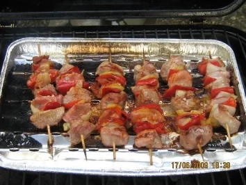 Puten - Schinkenpäckchen - Spieße - Rezept - Bild Nr. 7