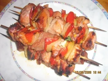 Puten - Schinkenpäckchen - Spieße - Rezept - Bild Nr. 8