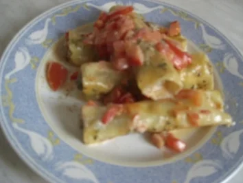 Cannelloni mit Schafskäse-Hack Füllung - Rezept