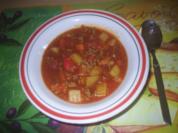 Eintopf - Ungarischer Hackeintopf - Rezept