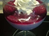 Dessert "Himbeer-Creme" - Rezept