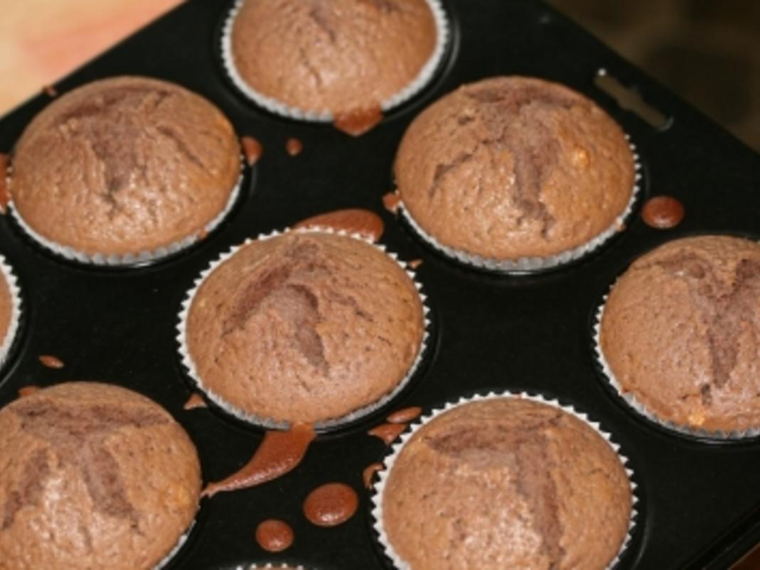 Schoko Muffin mit Philadelphia Füllung - Rezept - kochbar.de