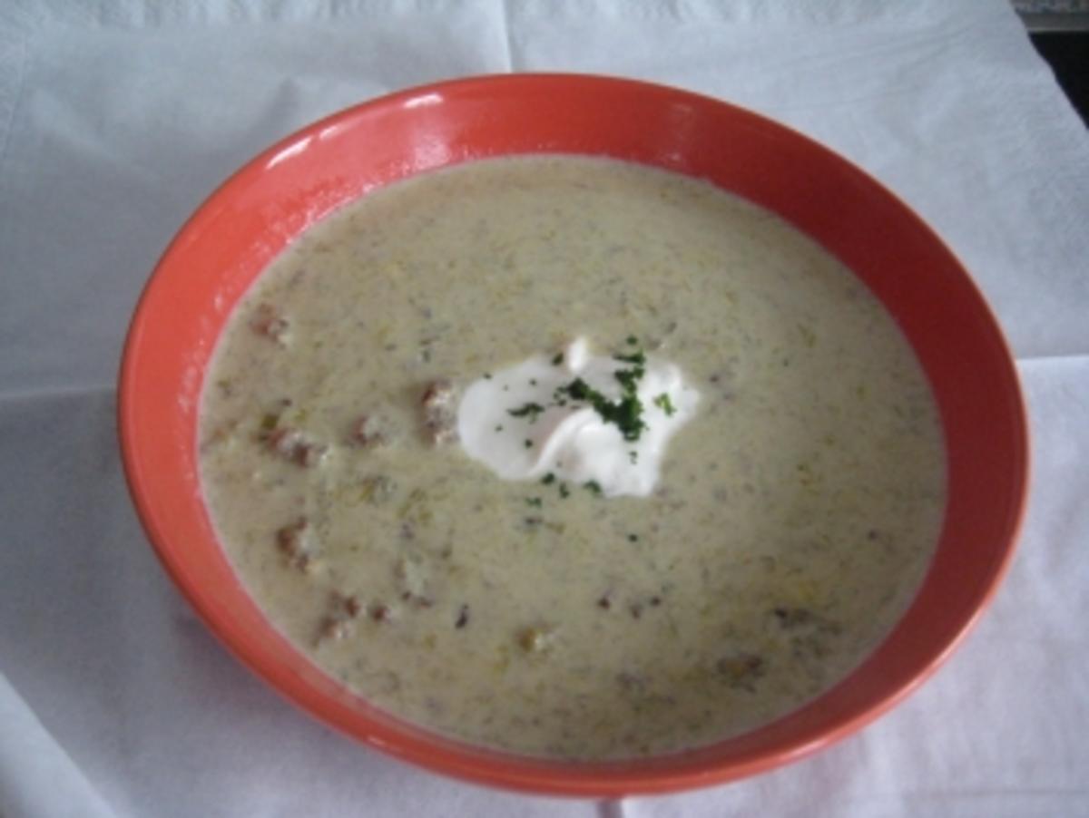 Käse-Porree-Suppe - Rezept mit Bild - kochbar.de