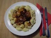 Nudeln mit Backobst - Rezept