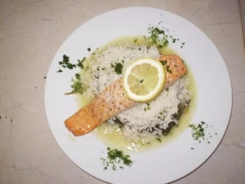 Rezept: Leichte Küche Blattspinat mit Lachs und Reis Bild Nr. 5 Leichte Küche Blattspinat mit Lachs und Reis - Rezept - Bild Nr. 5