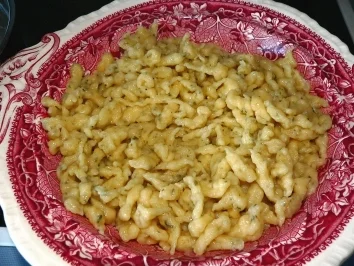 Kräuterfädle-Beilage zu Fleisch oder Geflügel. - Rezept - Bild Nr. 5