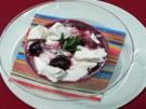 Blaubeer-Joghurt-Creme mit Rosmarin und Baiserhaube - Rezept