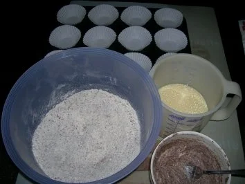 Rezept: Schoko-Minz-Muffins Bild Nr. 2 Schoko-Minz-Muffins - Rezept - Bild Nr. 2