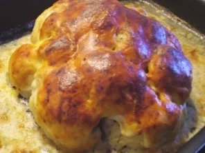 Gefüllter Blumenkohl mit Käsehaube - Rezept
