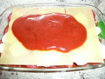 Sommerliche  Tomatenlasagne - Rezept - Bild Nr. 4