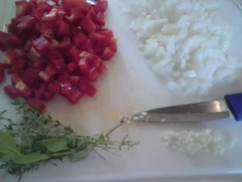 Frischkäse Muffin mit Paprika und Zwiebeln - Rezept - Bild Nr. 3