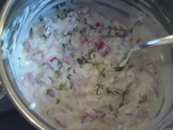 Frischkäse Muffin mit Paprika und Zwiebeln - Rezept - Bild Nr. 5