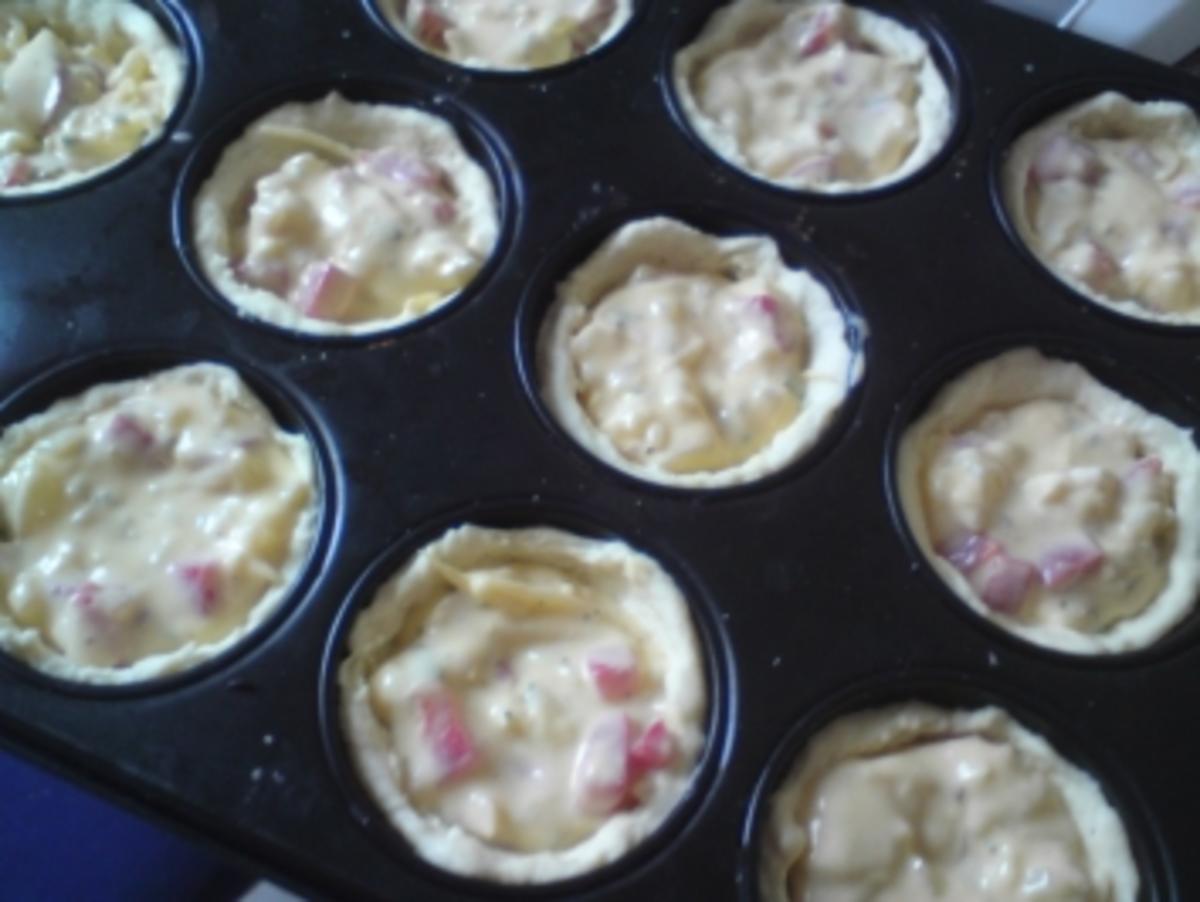 Frischkäse Muffin mit Paprika und Zwiebeln - Rezept - Bild Nr. 8