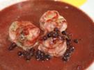 Vorspeise: Champignons mit Gorgonzola  gefüllt und mit Baccon umwickelt - Rezept