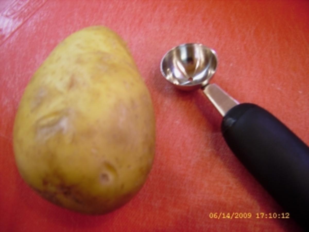 Kartoffelpilze an Minischnitzeln und Rotkraut - Rezept - Bild Nr. 17