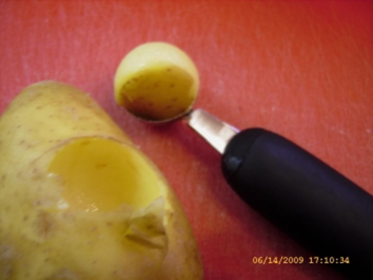 Kartoffelpilze an Minischnitzeln und Rotkraut - Rezept - Bild Nr. 18