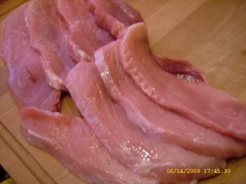 Kartoffelpilze an Minischnitzeln und Rotkraut - Rezept - Bild Nr. 2