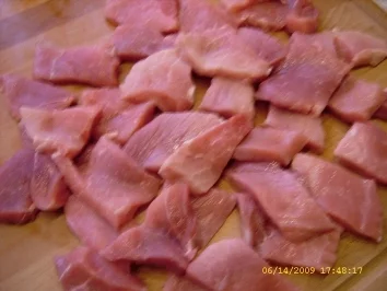 Kartoffelpilze an Minischnitzeln und Rotkraut - Rezept - Bild Nr. 3