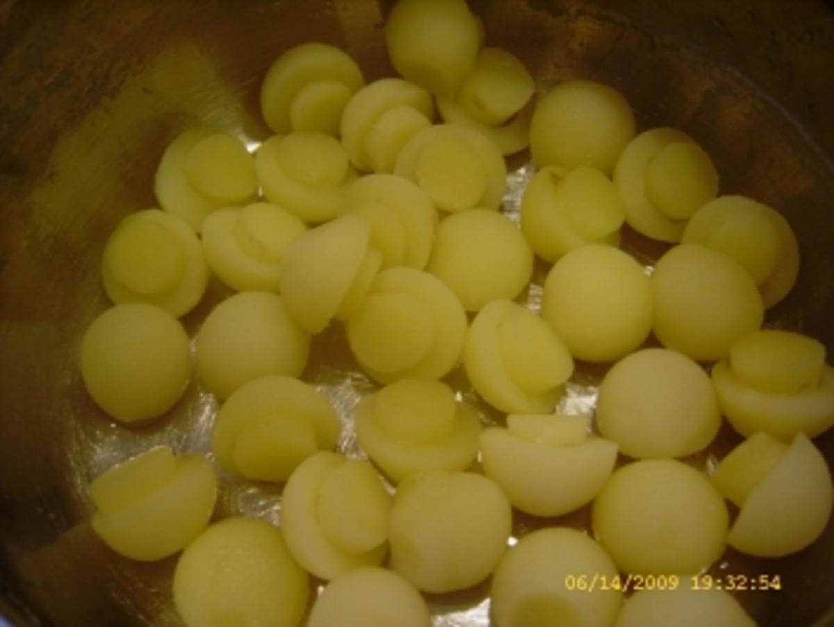 Kartoffelpilze an Minischnitzeln und Rotkraut - Rezept - Bild Nr. 29