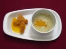 Basilikumcremesuppe mit frittiertem Mozzarella - Rezept