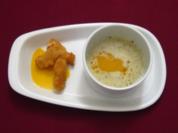 Basilikumcremesuppe mit frittiertem Mozzarella - Rezept