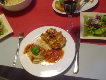 Rezept: Knusper-Schnitzel und Paprika Knusper-Schnitzel und Paprika - Rezept