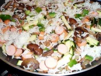 Lustige Restepfanne mit Reis - Rezept - Bild Nr. 4