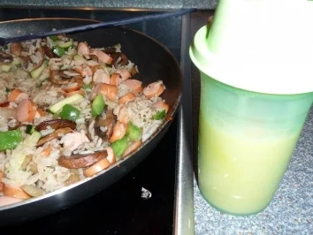 Lustige Restepfanne mit Reis - Rezept - Bild Nr. 5