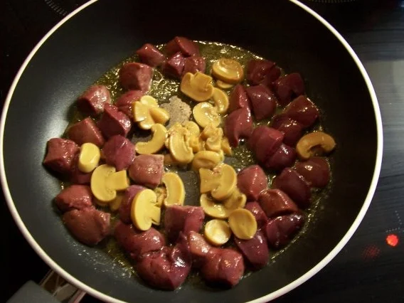 Champignon-Leber-Pfanne - Rezept