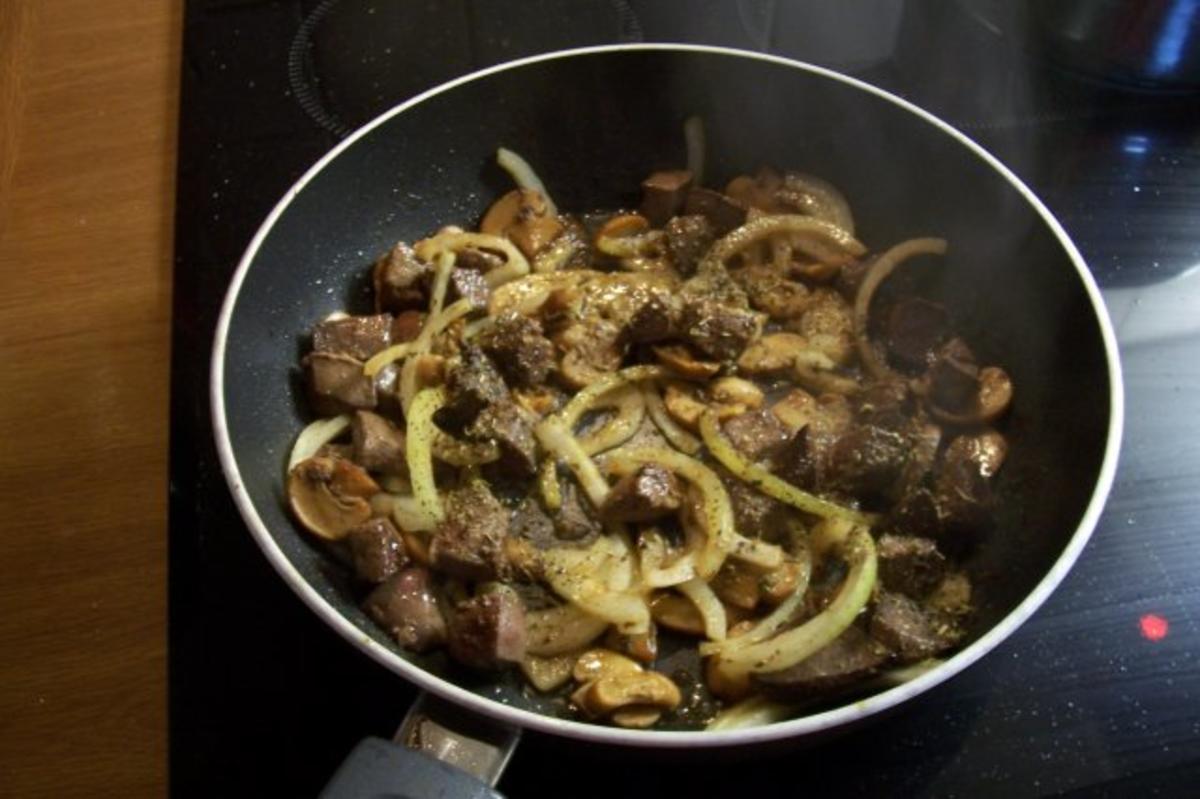 Champignon-Leber-Pfanne - Rezept - Bild Nr. 2