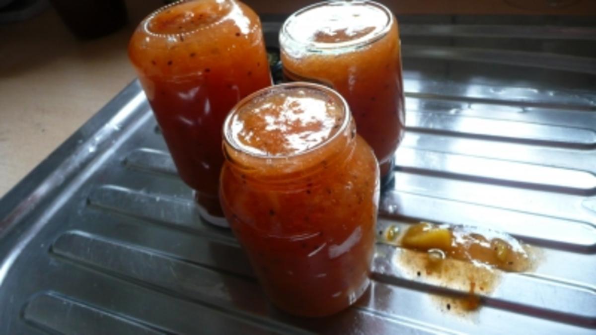 Pfirsich-Kiwi-Marmelade mit echter Bourbonvanille - Rezept - Bild Nr. 9