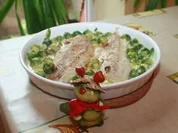 Cabillaud gratiné aux Choux de Bruxelles - Rezept