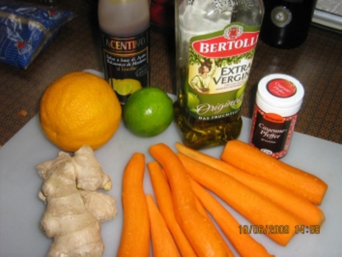 Karotten- Champignion - Salat mit Orangendressing - Rezept - Bild Nr. 2