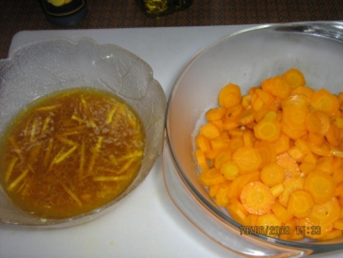 Karotten- Champignion - Salat mit Orangendressing - Rezept - Bild Nr. 3