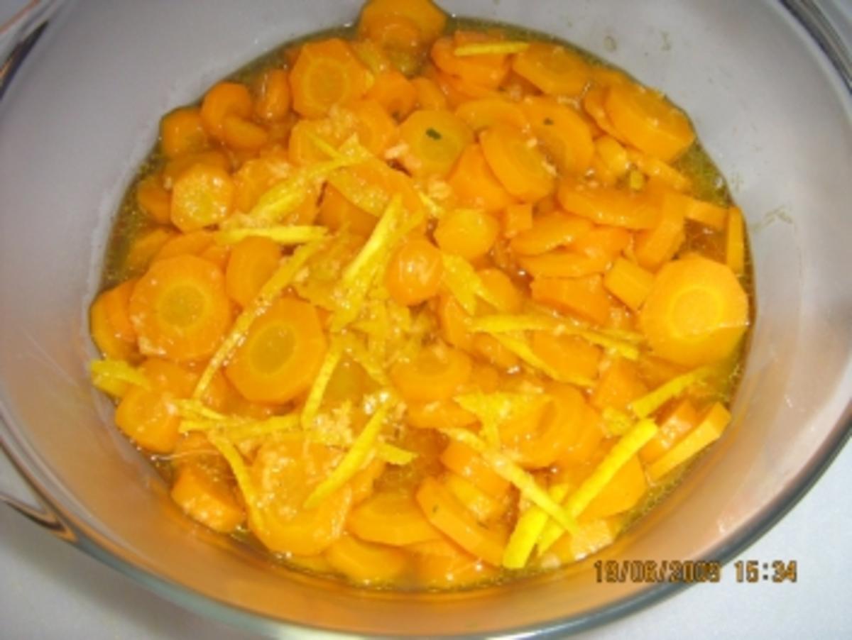 Karotten- Champignion - Salat mit Orangendressing - Rezept - Bild Nr. 4
