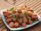 Räucherlachstatar auf Spargel-Rucolasalat - Rezept