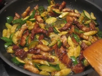 Zucchini alla Carbonara - Rezept - Bild Nr. 3